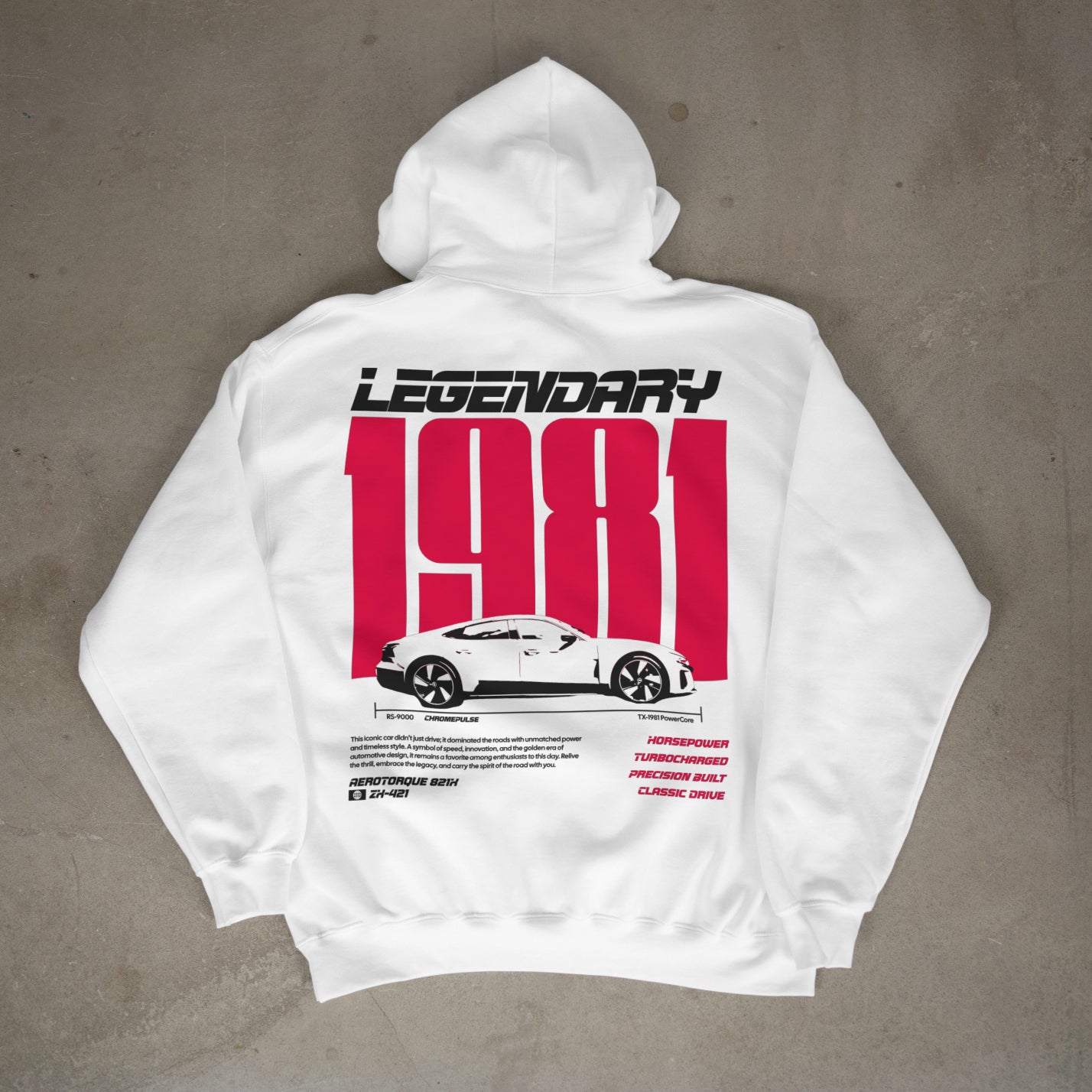 Legendary 1981 Hoodie – Supercar Legacy Edition