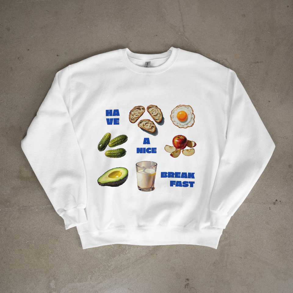 Have A Nice Breakfast Oversized Hoodie