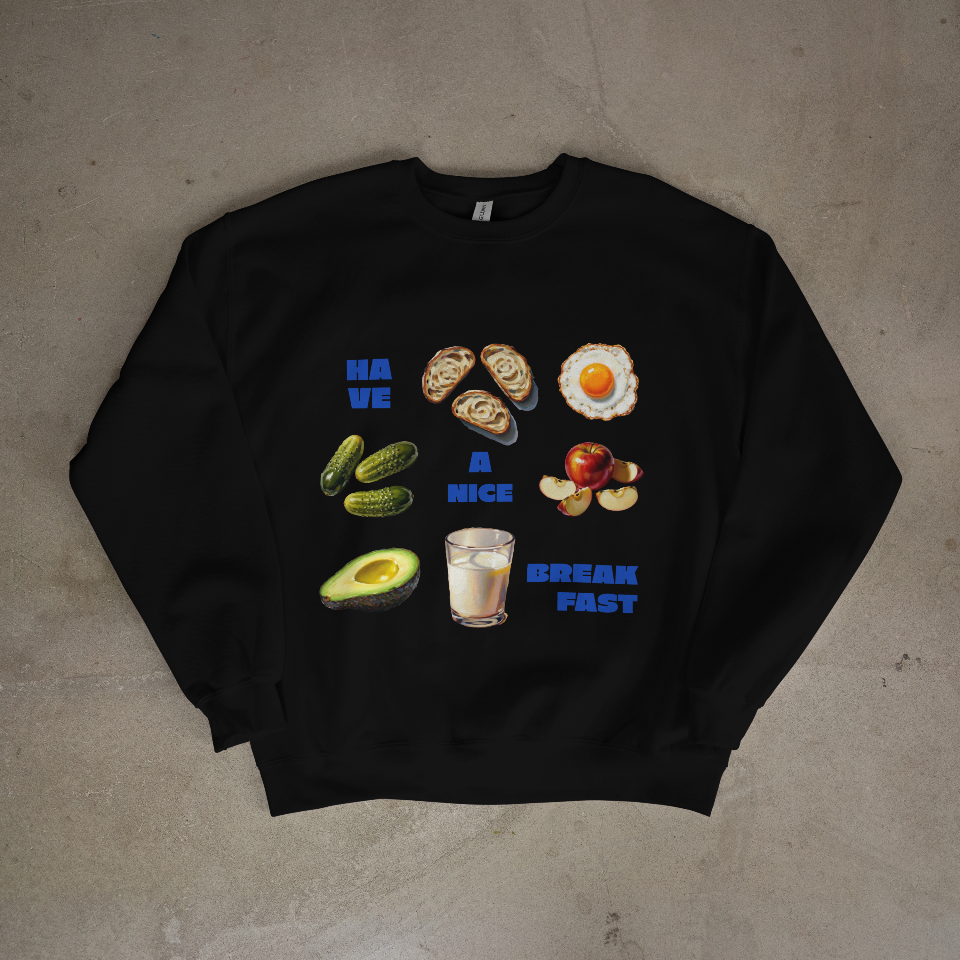 Have A Nice Breakfast Oversized Hoodie