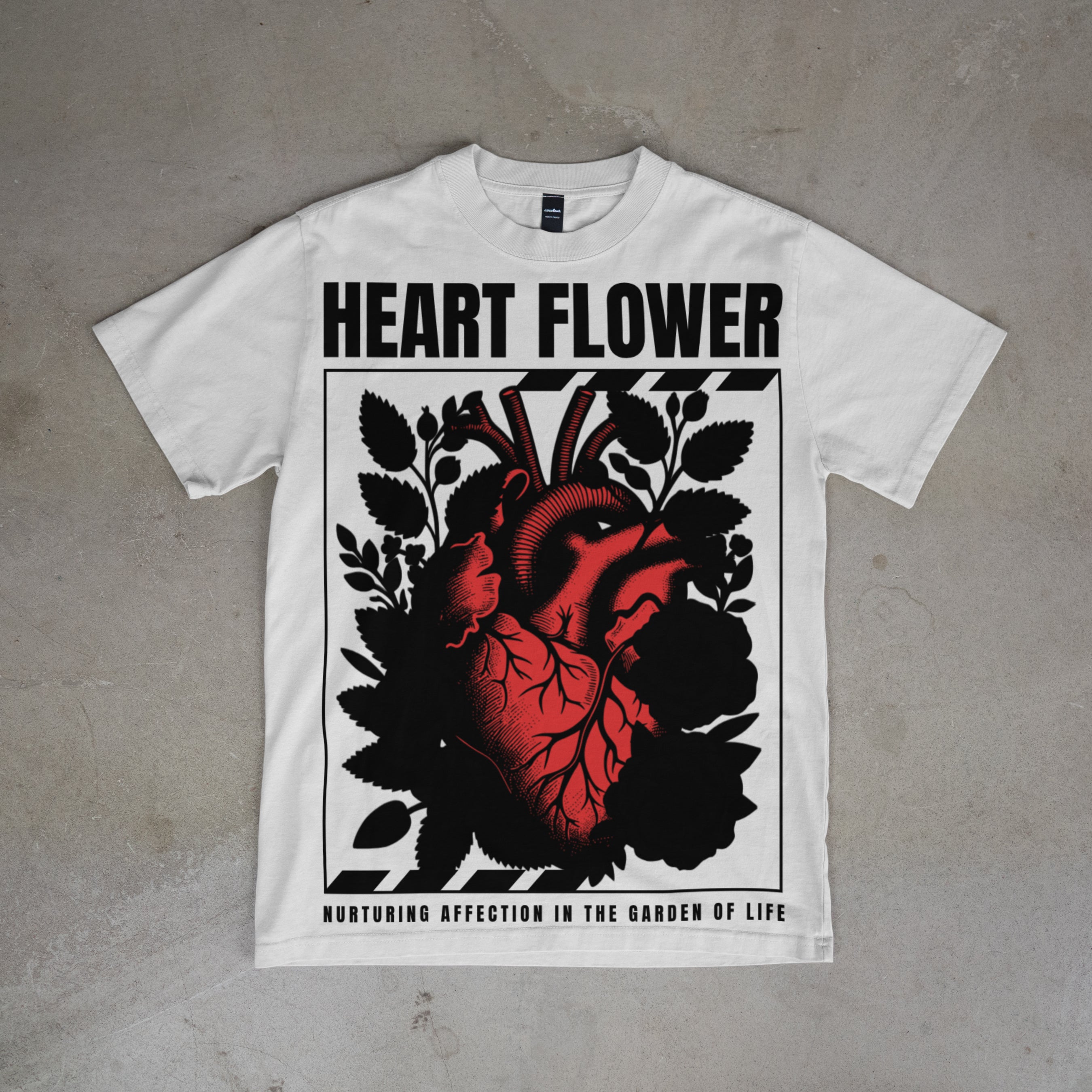 Heart Flower Oversized Tee
