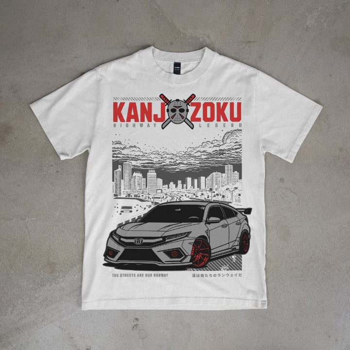 Kanjozoku Highway Legend Oversized Tee – Jason Mask Drift