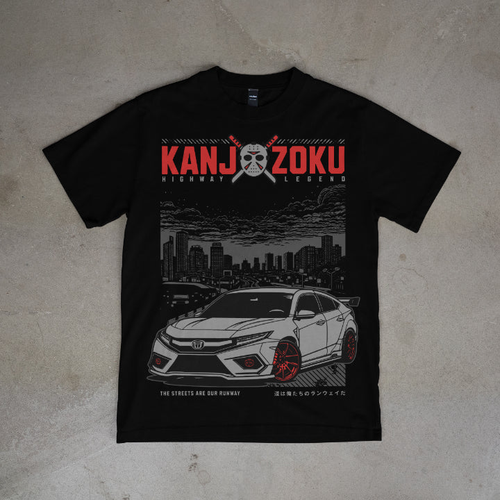 Kanjozoku Highway Legend Oversized Tee – Jason Mask Drift