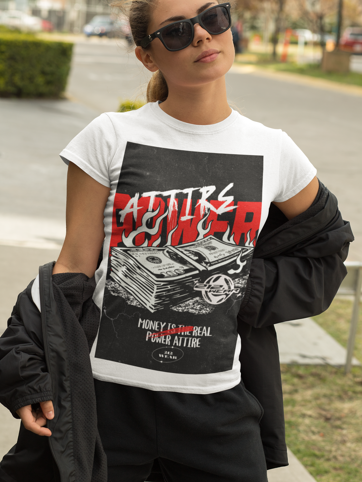POWER ATTIRE – MONEY IS THE REAL POWER - 212 Street Wear Originals.